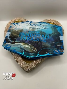 NYX Avatar Pandoran Paradise Blue Metallic Face & Cheek Palette